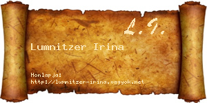 Lumnitzer Irina névjegykártya